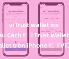 ví trust wallet ios tải ở đâu Cách tải Trust Wallet trên iPhone tại Việt Nam